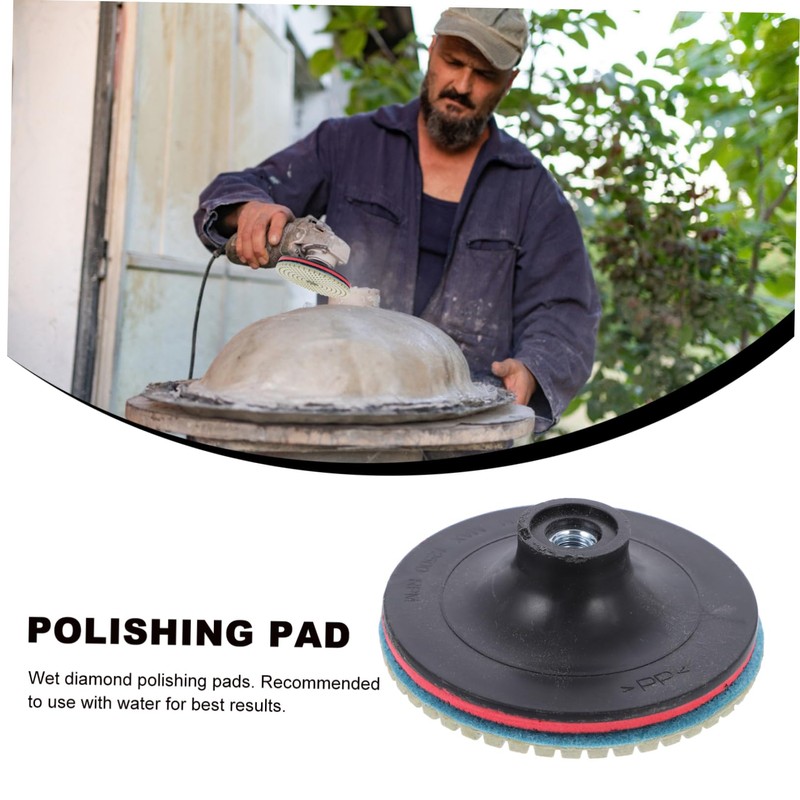 TEHAUX 8pcs Diamond Polishing Disc Set for Wet Use Resin