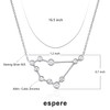 espere Sterling Silver Zodiac Necklace Constellation Jewelry Birthday Gift Sorority