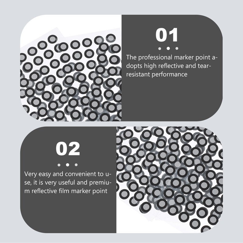 Baluue 5pcs 3D Scanning Markers for 3D Scanner with Black
