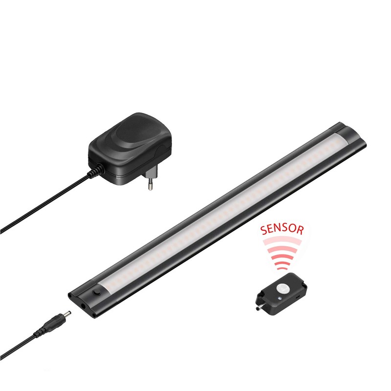 ledscom.de Siris LED Under-Unit Light Matte Black with Power Supply