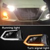 PGTOPONE Switchback White/Amber LED Front Bumper Fog Light DRL Amber