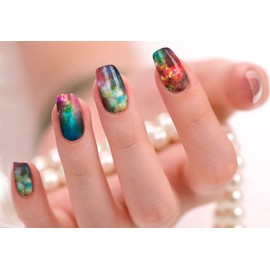Nail Polish Art Strips 18 Wraps Decal DIY Manicure Pedicure Flower Design Pattern Wedding Bachelorette Prom Party
