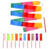 Vesaneae 10 PCS Colorful Dance Ribbons, Rhythmic Gymnastic Streamers, Dancing
