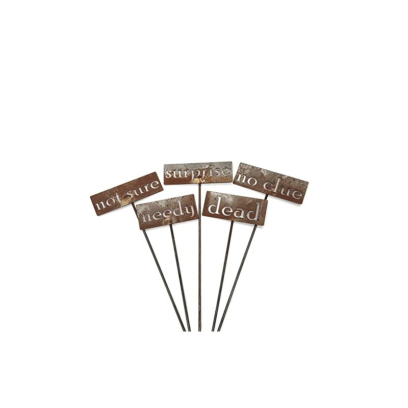 Classic Metal Garden Markers 19 Inches Tall (Bulk Discount Five