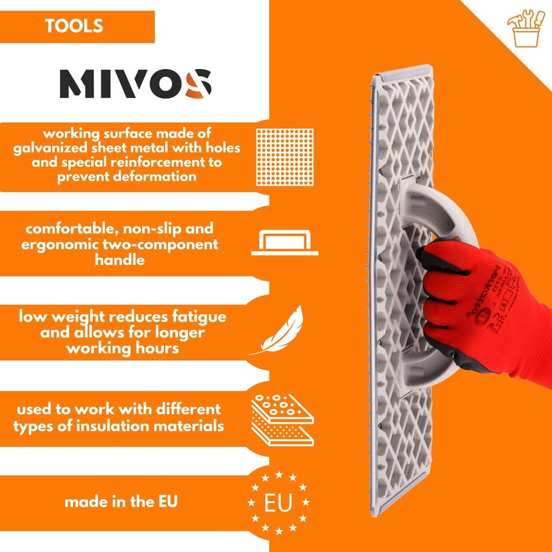 MIVOS Sanding Board - Rasp Board for Styrofoam - Grating