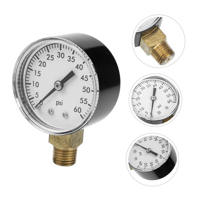 KONTONTY Pressure Filter Water Pressure Gauge for Pool Filter 1/4