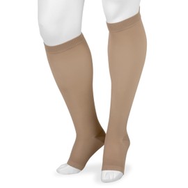 Juzo Basic 4410ad 15-20mmhg Knee-High Closed Toe Compression Stocking,Beige,3 (III) Regular