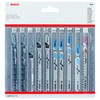 Bosch Professional 2607011171 10-Piece Set Jigsaw Blades Set (for Wood