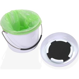 ANBAR 1 Gallon Kitchen Compost Bin Bucket Complete with Silicone Handle Lid