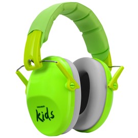PROHEAR 032 2.0 Noise Cancelling Headphones for Kids - 25dB Noise Reduction - Adjustable Sensory Ear Protection Muffs for Concert, Fireworks, Monster Truck Shows, School - Green
