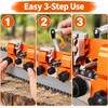 Portable Chainsaw Sharpener Jig, Manual Hand-Crank Chain Saw Sharpening Tool