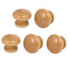Sourcingmap Wardrobe Drawer Wooden Round Pull Knobs Handles Grips Khaki