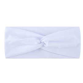 PTNKUIIY Pack of 5 Headbands for Women - Plain Wide Headbands for Women Hair Bands Workout Yoga Hair Accessories Women's Soft Headband Elastic Cotton Wide Headband - White