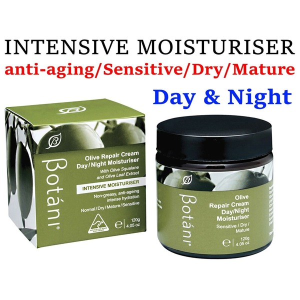 BOTANI Olive Repair INTENSIVE Cream ( Day / Night Moisturiser ) 120g Sensitive