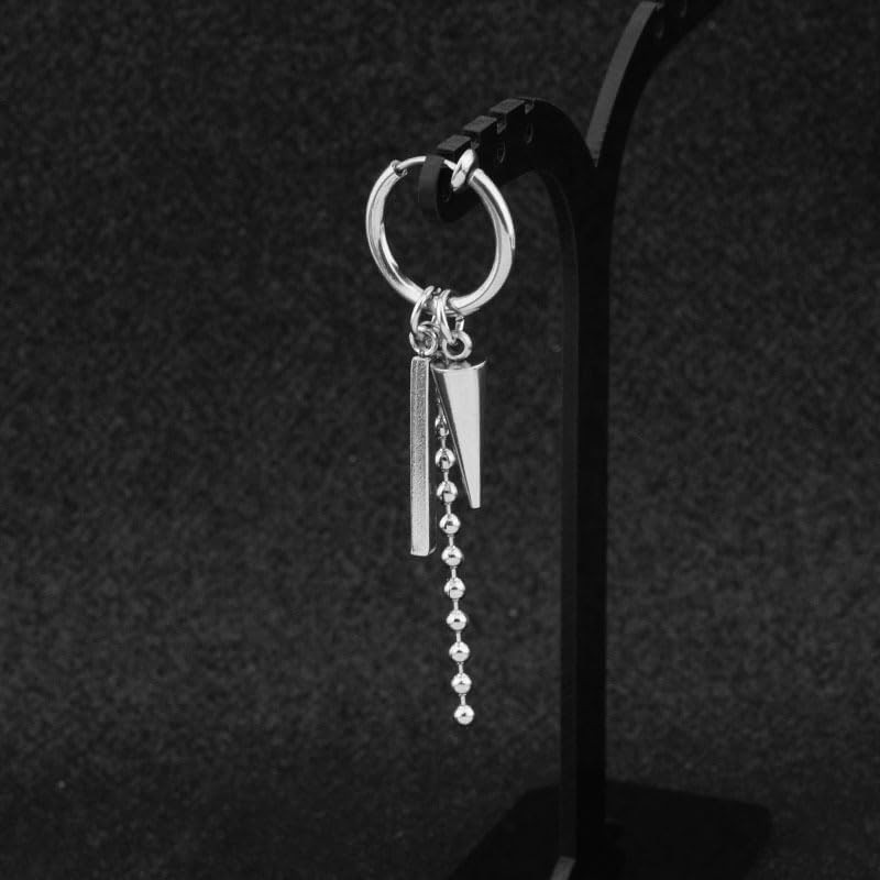 Tete Earrings Fake Earrings Chain Spike BTS Style Single Ear