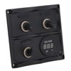 Rocker Switch Panel 3 Gang LED Waterproof DC12V‑24V with Display
