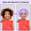 3Pcs Kids Silk Satin Bonnet for Sleeping - Baby Hair
