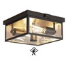 Craftersmark Outdoor Ceiling Light with Motion Sensor, Flush Mount Porch