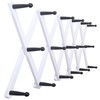 SKOLOO Hat Rack for Wall with 17 Hooks, Solid Wooden,