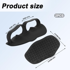 2pcs Workout Grips, Silicone Hand Protector Gloves Weight Lifting Gloves Anti-Slip Gym Workout Grips for Men Women Pull-Ups Weight Lifting Training Yoga (Black)