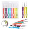 9PCS Ergonomic Crochet Hooks Set Extra Long Handle Comfort Grip