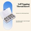Gugxiom 50Pcs Stainless Steel Thread Repair Kit, Threaded Inserts for