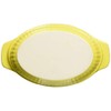 DELISH KITCHEN Pearl Metal Au Gratin Plate, Yellow, 7.5 x