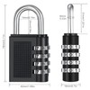 ZHEGE Combination Padlock for Locker, 4 Digit Combination Lock for