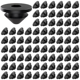 100 Pcs Rubber Grommets for Wiring, Cable Railing Hardware, Corrosion Resistant, Fits 5mm/3/16 inch or Less Cable Sizes, Ideal for Coastal Installations