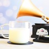 Funny Retro Record Coasters for Drinks with Vinyl Player Holder