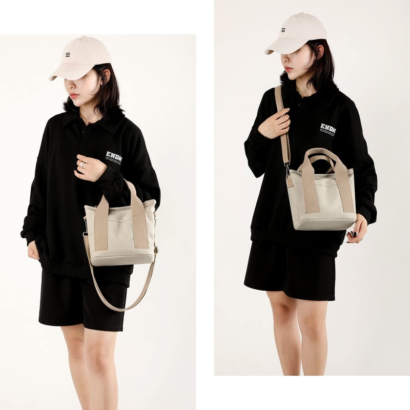 Canvas Tote Bag for Women Stylish Crossboy Handbag Casual Hobo