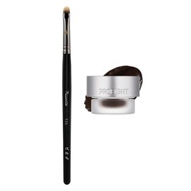 Pro 8 Stay On Gel Eyeliner 3.7g + Picasso 231 Eyeliner Brush Set, 02 Dark Brown, 1 Piece / 프로에잇 스테이 온 젤 아이라이너 3.7g + 피카소 231 아이라이너 브러쉬 세트, 02 다크브라운, 1개