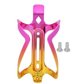 GUB Aluminum Alloy Mountain Bike Water Bottle Cage Bottle Secure Retention BracketFlower Pink Gold