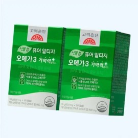 Goryeo Eundan Korea Eundan Vegetable Pure RTJ Omega 3 Memory + 60 Capsules x 2 4917442 / 고려은단 식물성퓨어알티지오메가3 기억력+ 60캡슐X2개 4917442