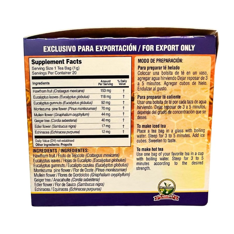 El Fulmina Tos Tea (30 bags) Proporleo + Equinacea