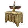 Ebros Egyptian Isis With Open Wings Golden Jewelry Box Statue