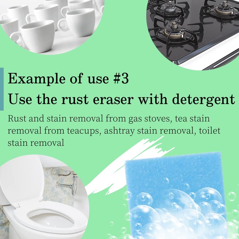 Rust Eraser for Knives Kitchen Stoves Wood Finish and Bicycles