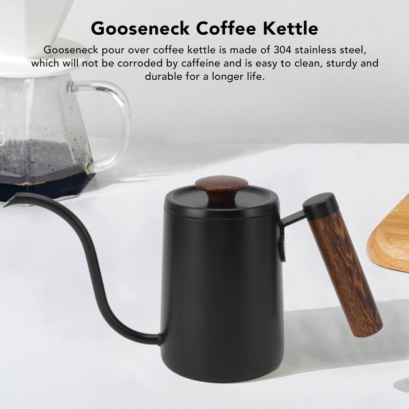 Pour Over Coffee Kettle 304 Stainless Steel Gooseneck Narrow Spout