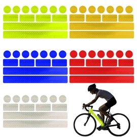 EULAPGOE Pack of 65 Reflective Stickers, Reflective Stickers for Night Visibility, Strong Reflective Strips, Waterproof Safety Warning Tape