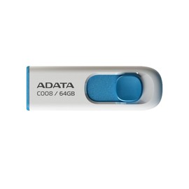 【Adata】 USB Flash Drive C008 Blue 64GB USB 2.0 AC008-64G-RWE-I