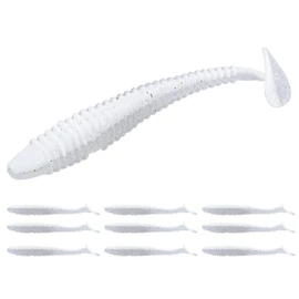 RUNCL Swimbaits Paddle 10/20/30/40PCS, 5/4/3/2 Inchs Paddle Tail, Soft Lure for Trout Crappie Bass, Durable Plastic Bait Swimmer for Saltwater/Freshwater, Fishing Lover's Gift