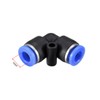 sourcing map Plastic Elbow Push to Connect Tube Fitting 6mm