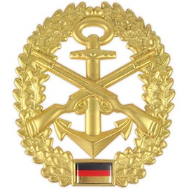 Original German Army Beret Badge Metal in Various Varieties to Choose From Colour Marine Security / Badge