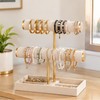 Two-Tier Bracelet and Bangle Organizer Stand for Jewelry Display –