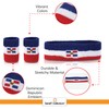 Striped Sweatband Set - Dominican Republic Sport Sweat Band and