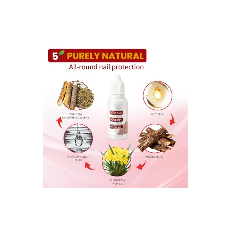 Fungi Nail ToenailTreatment,Gentle Formula,Effectively lmproves Nails for a More Beautiful
