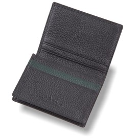Exbeita Business Card Holder, Genuine Leather, Men's, Women's, Embossed Leather, Business Card Case, Holds 50 Cards, Large Capacity, Thin, Lightweight, Slim, Compact, Large Capacity, Simple, Unisex,