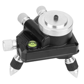 Laser Tripod Base Small, Laser Mount Tripod 360° Rotatable Levelling Base Aluminium Housing Laser Level Tripod Mount Adapter for Laser and Levelling Devices