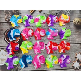 20 Packs Bulk Christmas Santa Claus Mini pop Fidget Gifts for School Holiday Kids Party Favors Supplies and Classroom Students Prizes