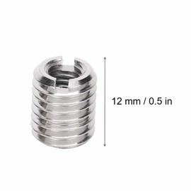 Fafeicy 10Pcs Threaded Insert Nuts, Stainless Steel Hex Socket Screw Bolt Inserts, Female Thread M6 x 1.0, Male Thread M10 x 1.5 (1)